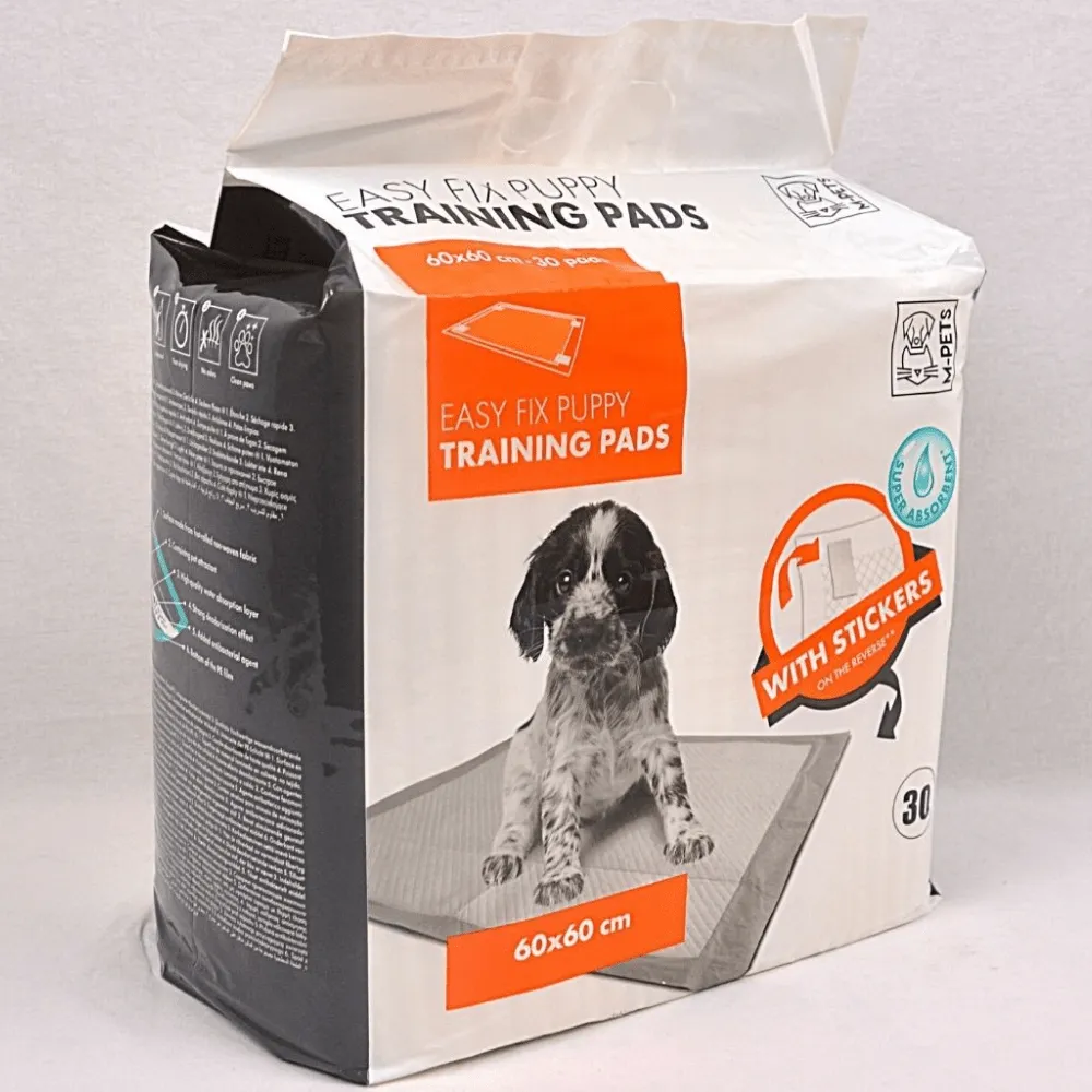 M Pets Easy Fix Puppy Training Pads With Stickers for Dogs (90x60cm)