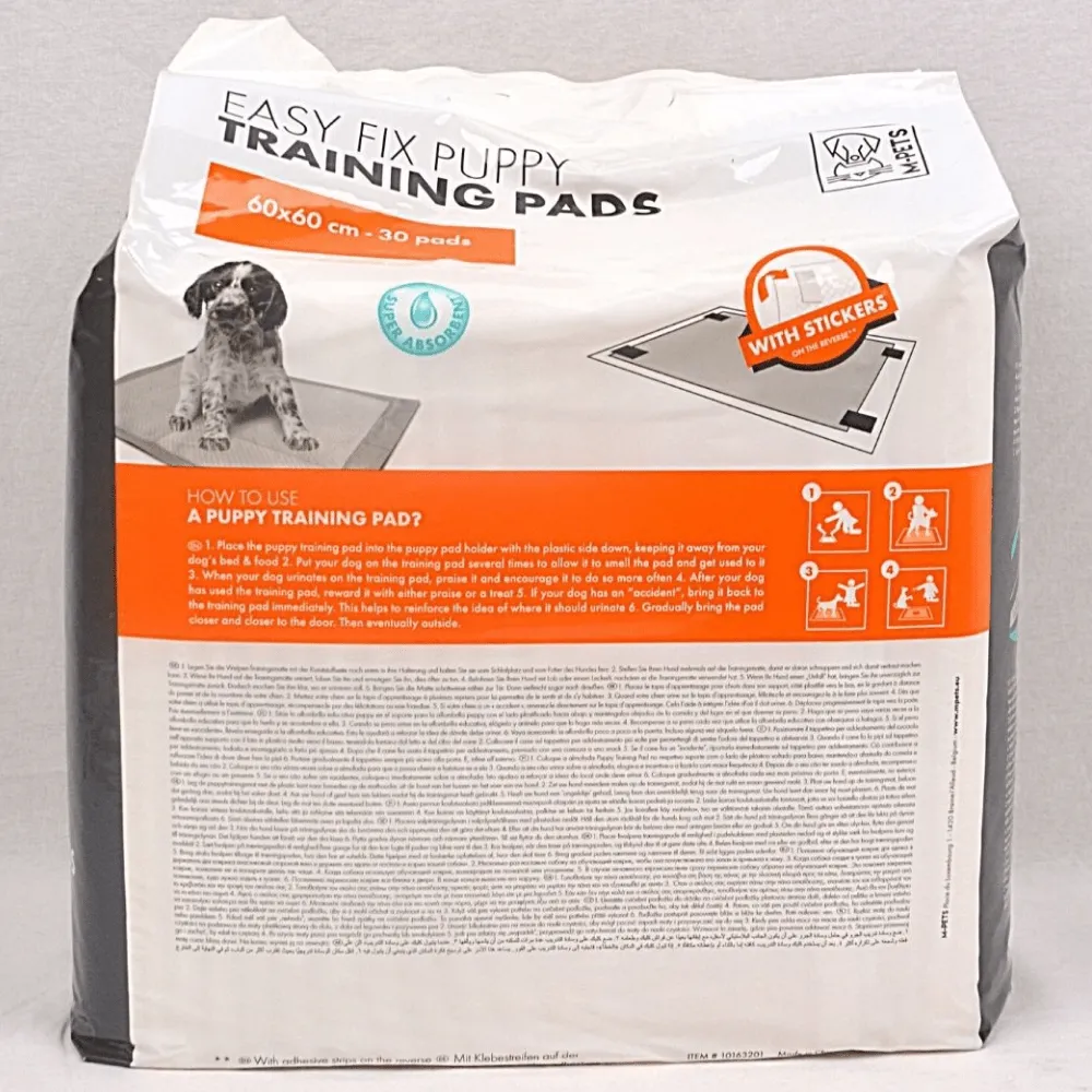 M Pets Easy Fix Puppy Training Pads With Stickers for Dogs (90x60cm)