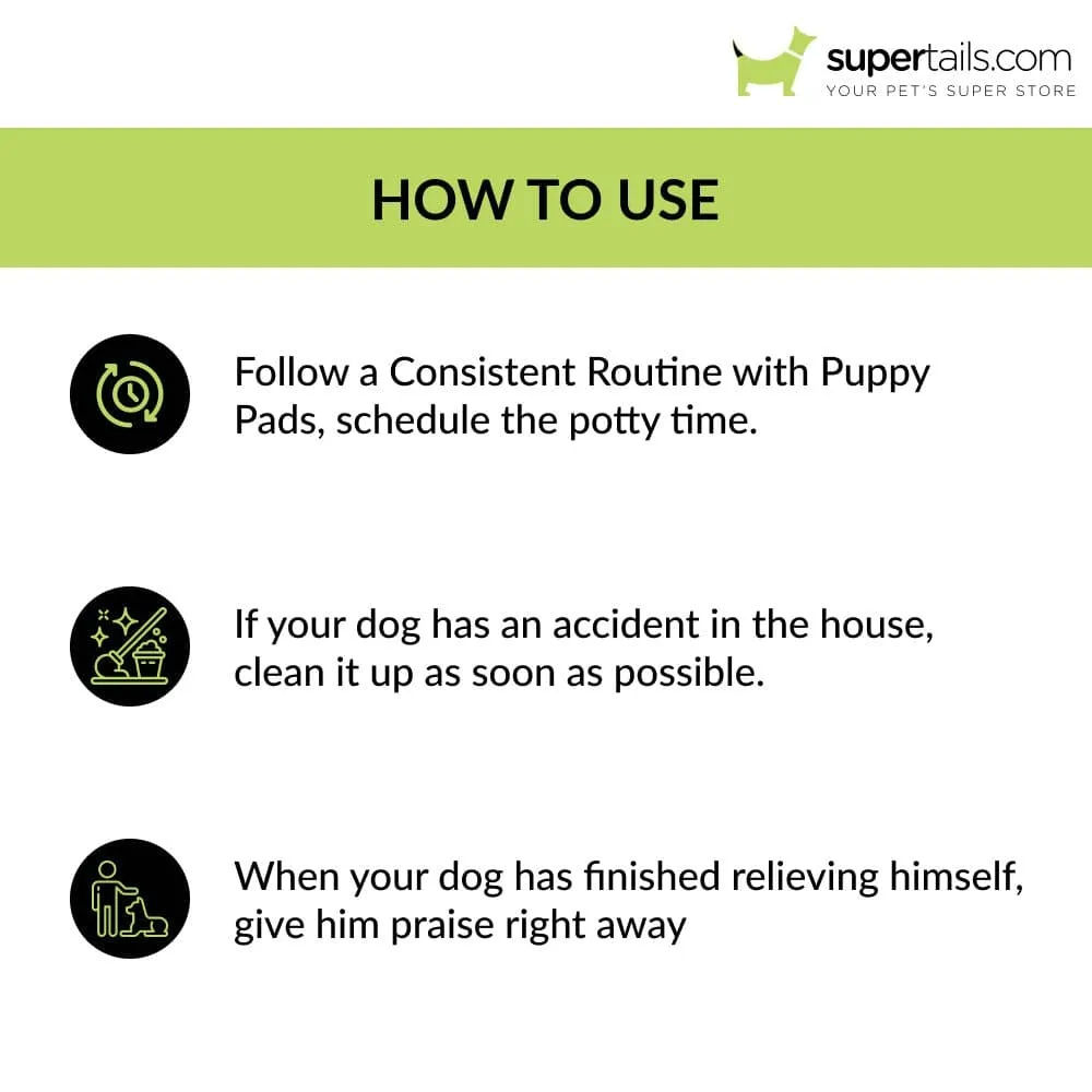 M Pets Easy Fix Puppy Training Pads With Stickers for Dogs (90x60cm)