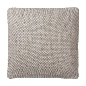 Mandal Cushion Cover [Light grey melange & White]