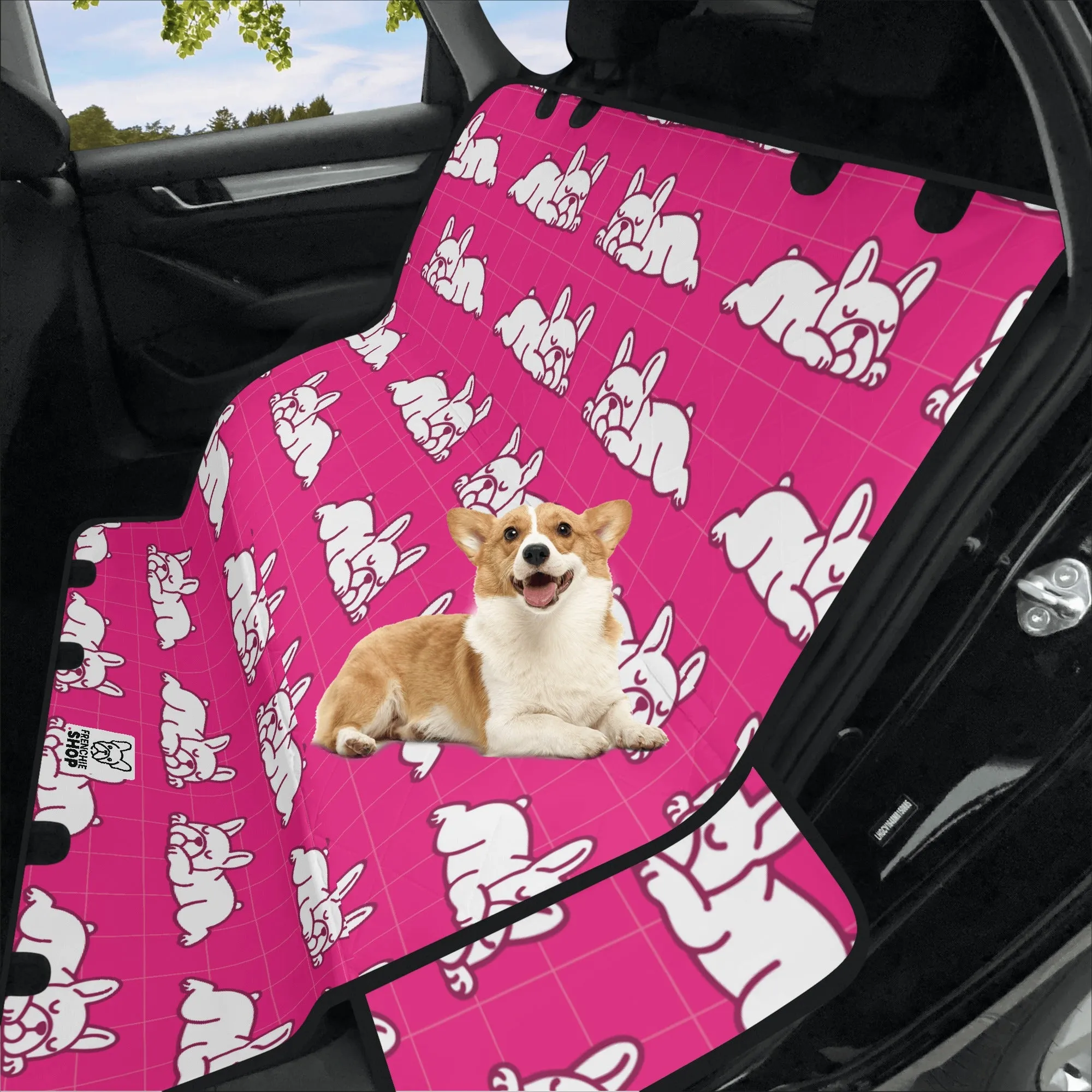 Marshmallow - Car Pet Seat Covers for french bulldog