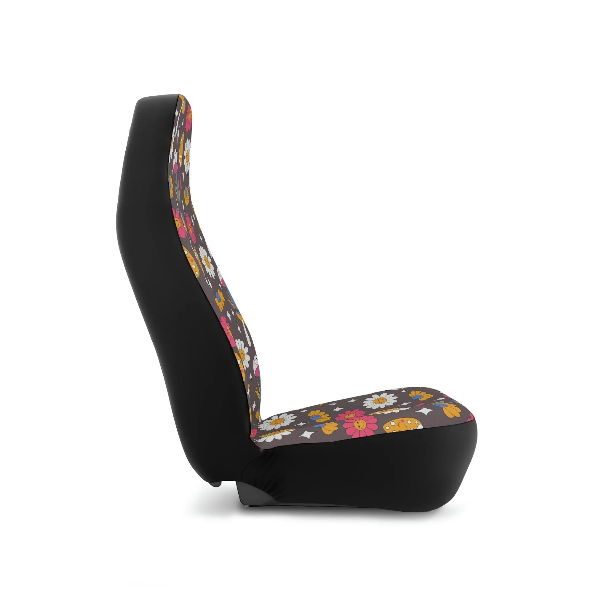 Mushroom Hippie Car Seat Cover