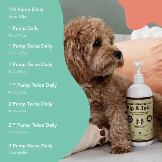 Natural Dog Company Hip & Joint (Liquid Glucosamine) Dog Supplements