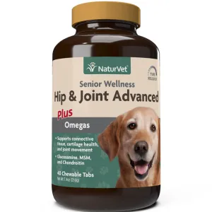 NaturVet Senior Wellness Hip & Joint Advanced Chewable Tablets