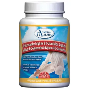 Omega Alpha D-Glucosamine & Chondroitin, 120 VCapsules