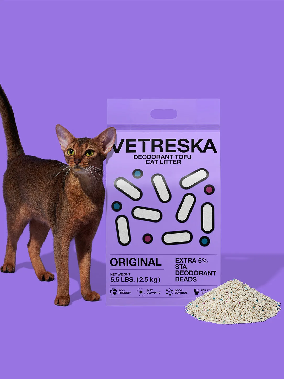 Original Deodorant Tofu Cat Litter*4 Value Packs