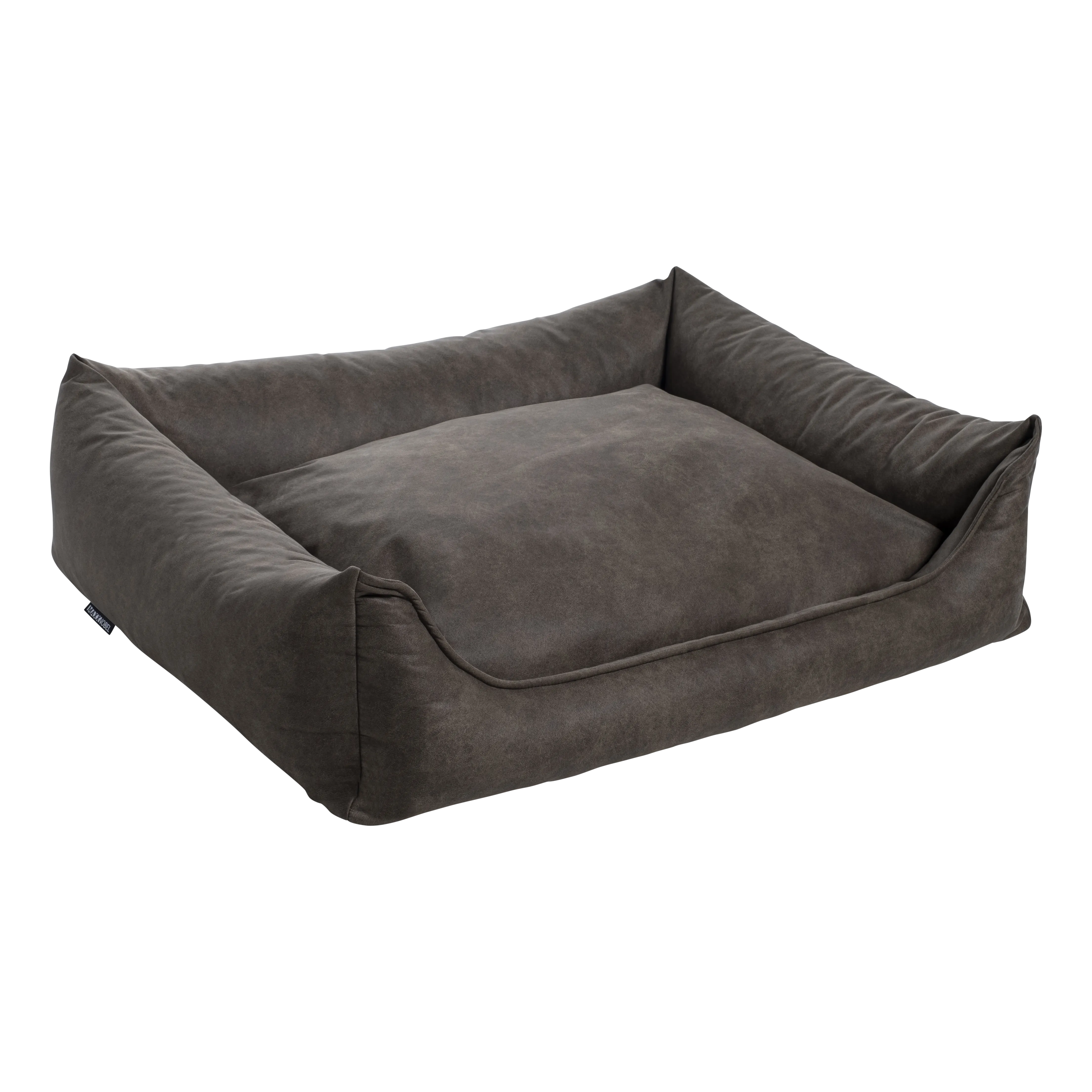Orthopedic Sofa - Leatherlook/Teddy - Olive