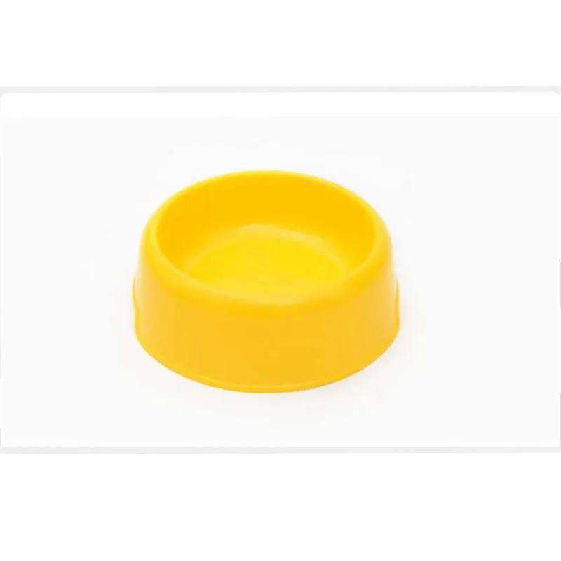 Pet Candy-Colored Lightweight Plastic Single Bowl