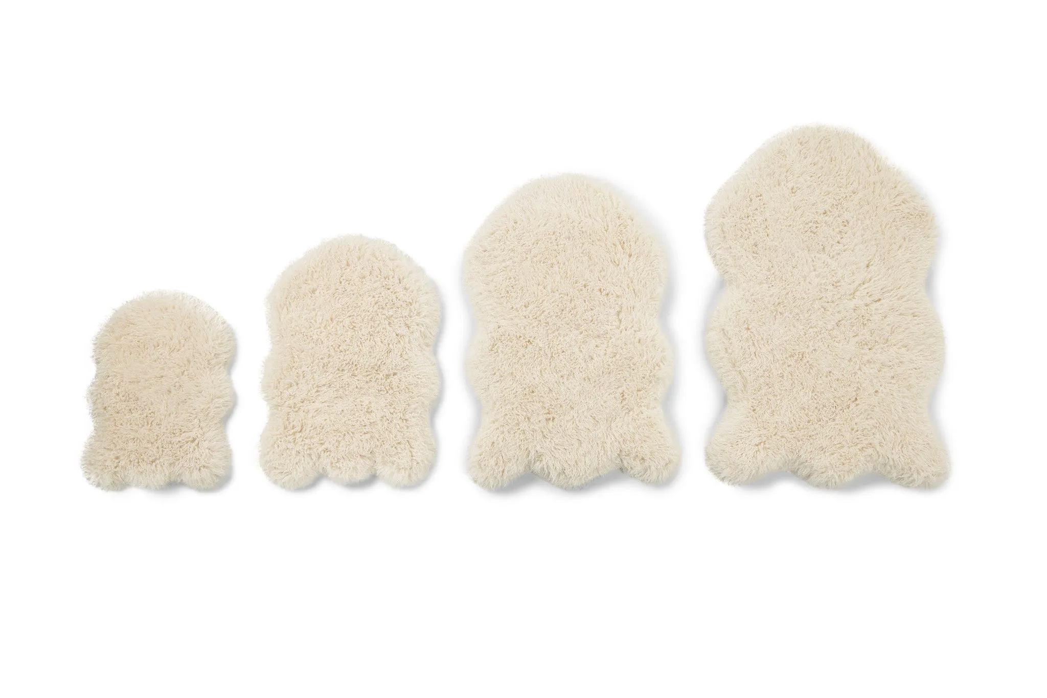 PupRug™ Luxe Orthopedic Bed   Matching Bed Runner Bundle - Plush Sheep Ivory