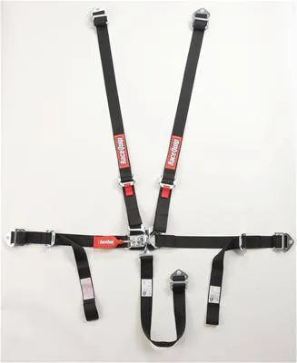 RaceQuip Jr. Dragster/Quarter Midget 5-Point Harness Set - Black