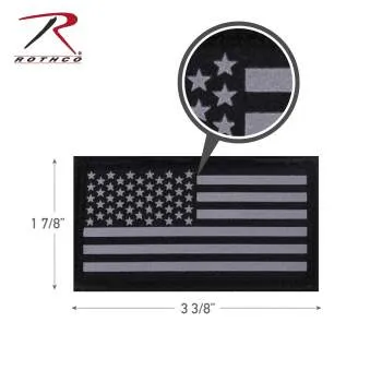 Reflective Flag Patch With Hook Back