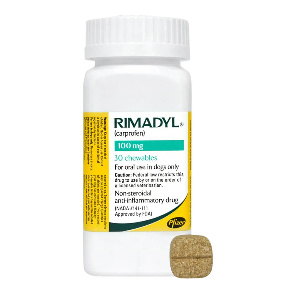 Rimadyl (carprofen) Chewable Tablets for Dogs