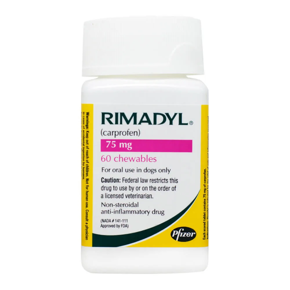Rimadyl (carprofen) Chewable Tablets for Dogs