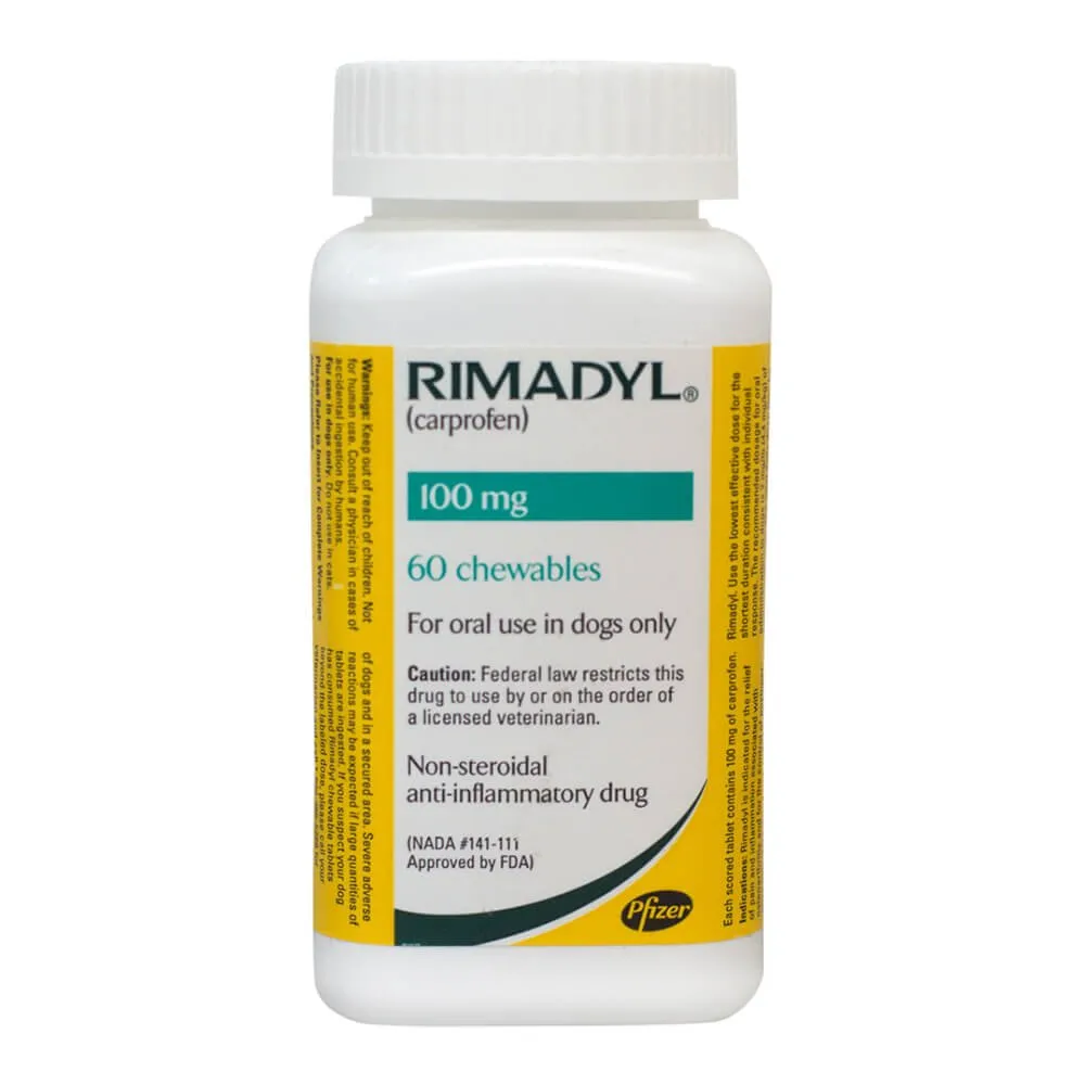 Rimadyl (carprofen) Chewable Tablets for Dogs