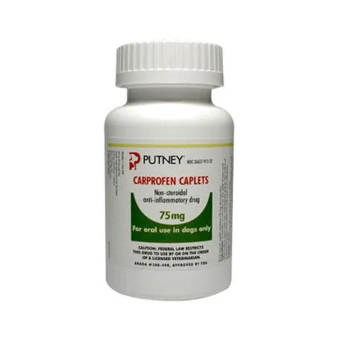 RX Carprofen Caplets 75mg for Dogs