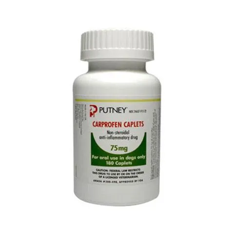 RX Carprofen Caplets 75mg for Dogs