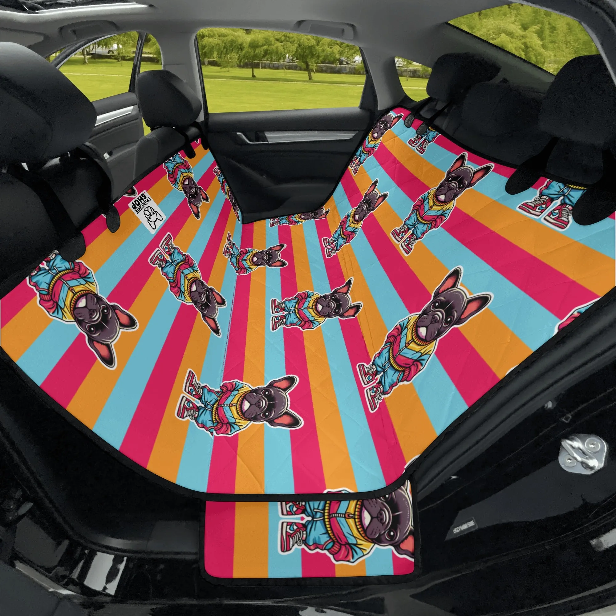 Smoky - Car Pet Seat Covers for french bulldog