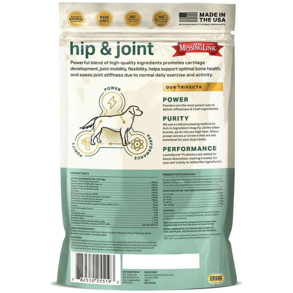 The Missing Link Hip & Joint Supplement Powder For Dogs