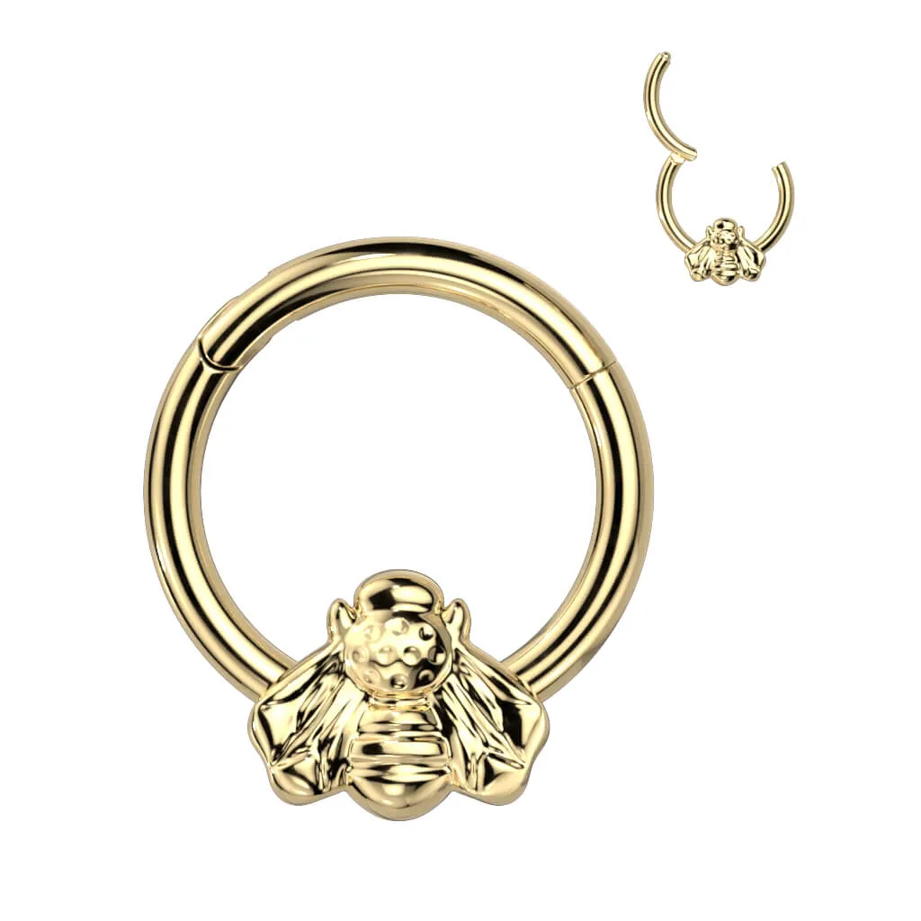Titanium Ring Bee Clicker