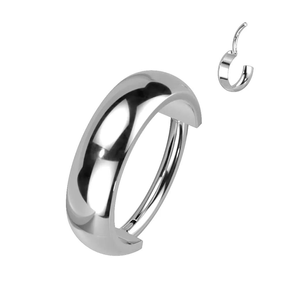 Titanium Ring Dome Curved Clicker