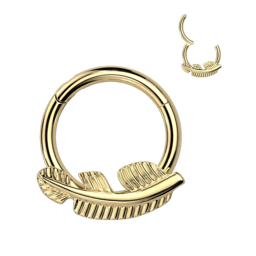 Titanium Ring Feather Clicker