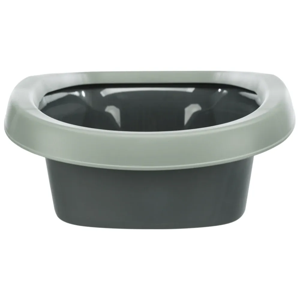 Trixie Be Eco Carlo Litter Tray with Rim for Cats (Grey Green/Anthracite)
