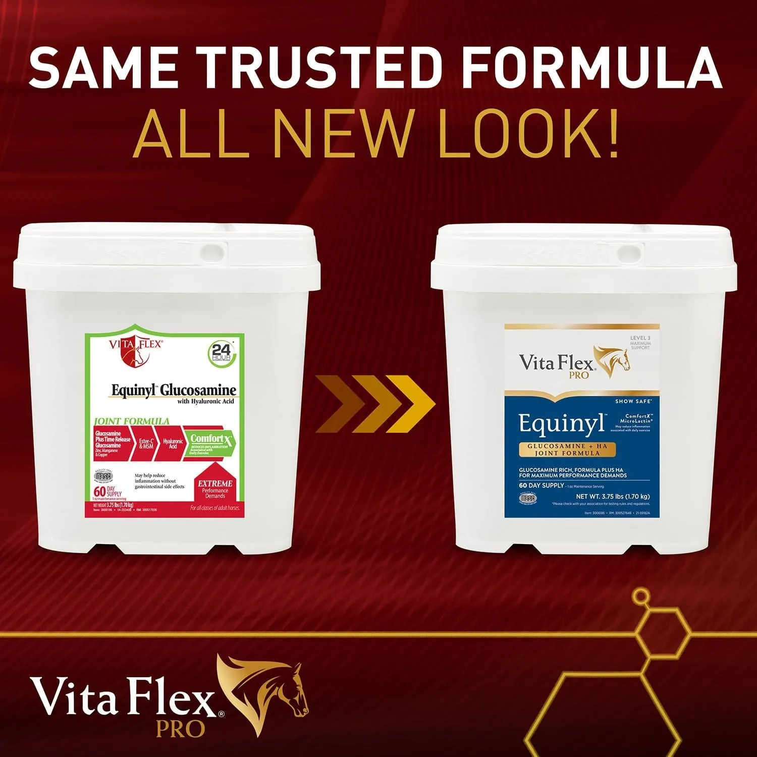 Vita Flex Equinyl Glucosamine Joint Formula with Hyaluronic Acid, 60 Day Supply
