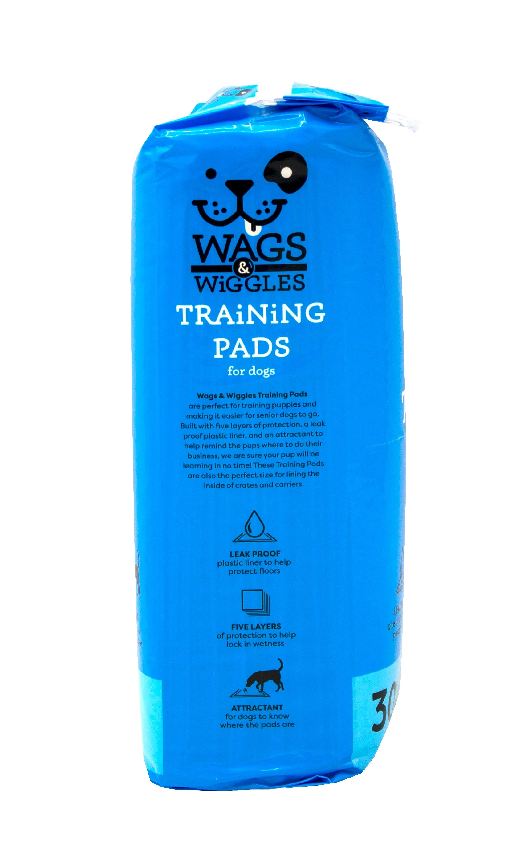 Wags & Wiggles 21" x 21" Training Pads, 30 Count