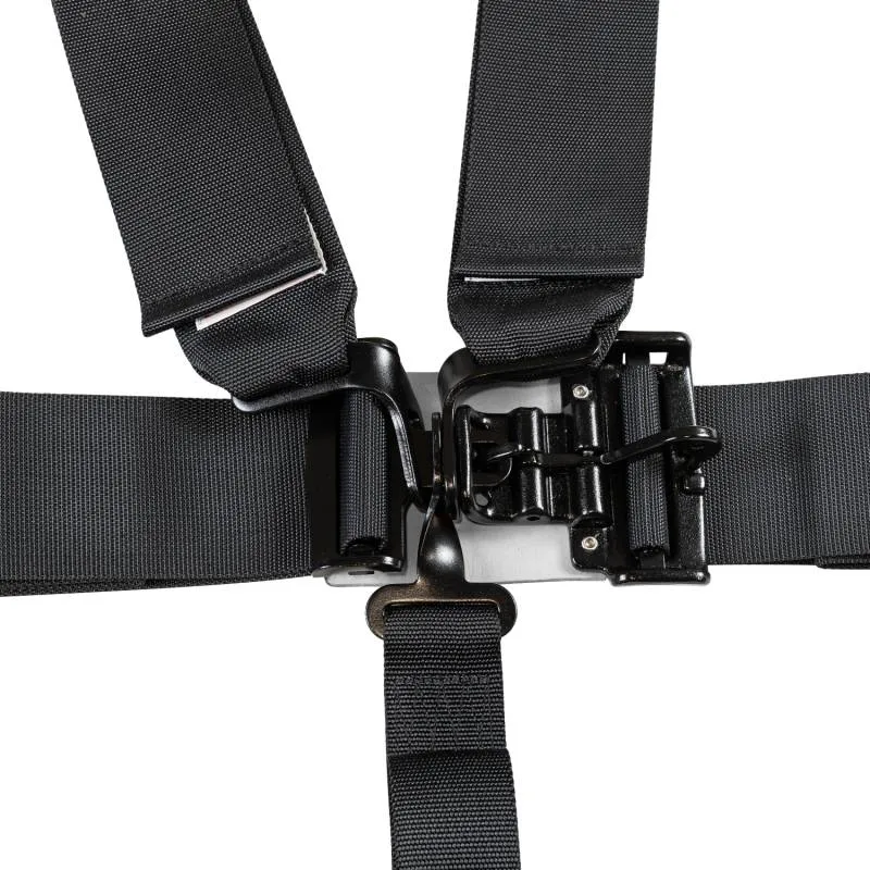 Zamp 5-Point Latch & Link Harness - Individual HANS/HNR Ready Harness / 3" Lap - Pull Down Adjust - Bolt-In/Wrap Around - Black
